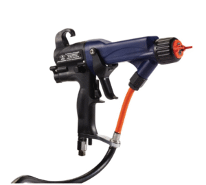 Pistolet de pulvérisation air-assistée manuel pour produits en phase aqueuse Pro Xp60, 60 kV, affichage standard, pour revêtements en phase aqueuse