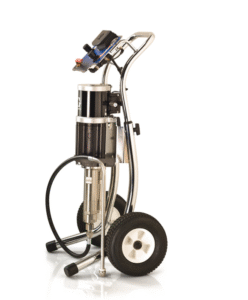 Kit airless Merkur 30:1, débit de fluide de 1,5 l/min (0,4 gpm), montage sur chariot, pistolet XTR-5, commandes d’air de la pompe, tuyau de fluide pour pistolet, filtre à fluide